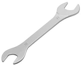Mcoser Open End Spanner,Super-Thin Open Ended Wrench Flat Spanner,10 * 11MM Double Open Ended Wrench,Chrome Vanadium Steel Wrench,Metric Spanner Set for Mechanic,Repair Bicycle,DIY