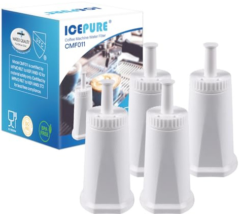 ICEPURE Vattenfilter för Kaffemaskiner: Kompatibelt med Sage Barista SES008, SES810, SES880, SES920, SES980, SES990 kaffemaskiner, NSF-certifierad, 4 stycken.