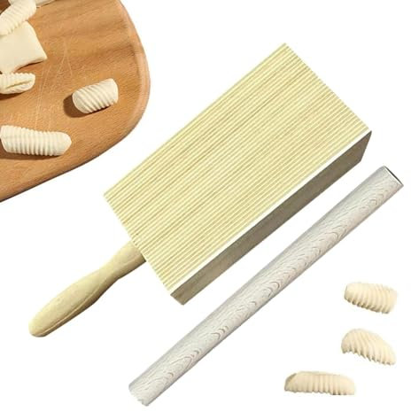 Nudelbrett aus, Nudelbrett-Set zur Herstellung von Nudeln, Küchenwerkzeuge, Werkzeuge zur Nudelherstellung aus, Teigbrett-Nudelformer, Gnocchi-Maker, Zubehör zur Nudelherstellung