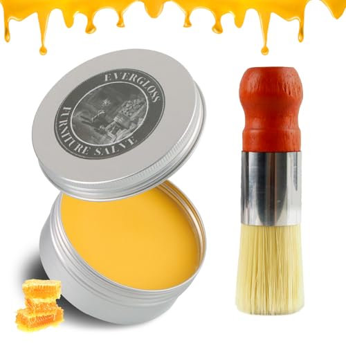 FairyPeach Ledermöbelsalbe und Bürste, Ledersalbe für Möbel, Leder Tasche Pflege, Leder und Holzpflege, Lederpflege Auto Set, Lederschuhe Pflege, Lederfett Farblos, Leather Salve, Sofa Lederpflege