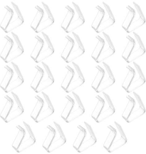 PXARMYYXGS 24 Pinzas para Manteles Transparentes, Clips Flexibles para Exterior, Sujeta Manteles para Mesas de 20-35 mm de Grosor, Ideal para Picnic, Jardín y Fiestas