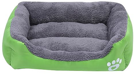 ohodhmnu Haustierbett mit pelzigem Kissen, weich und schön, Hundekorb, Hundesofa, Fellkissen, Nest