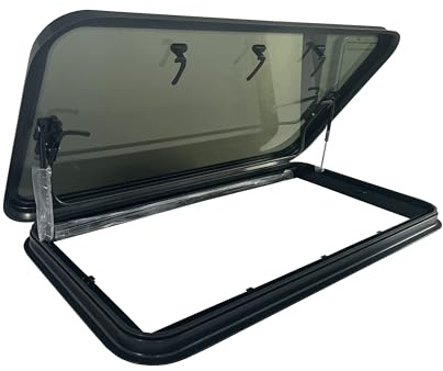 SwissOutdoor Dachfenster XL – Panorama-Glasdach für Wohnmobile, 120x60 cm mit Verdunkelung & Fliegenschutz * Luxus * Panoramadach * Camper * Campervan