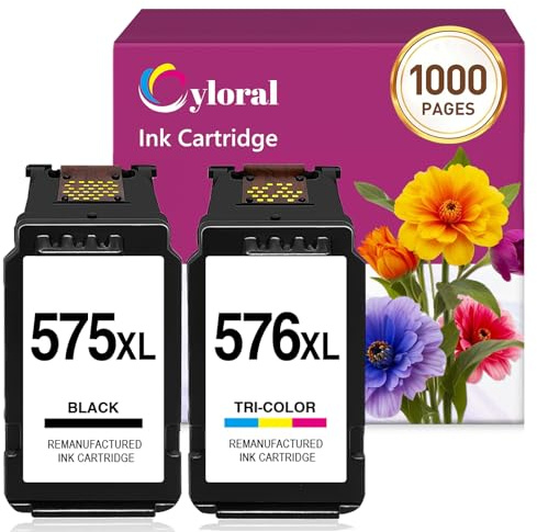 Cyloral PG-575XL CL-576XL pour Canon 575 576 Pixma TR4755i TR4756i TS3750i