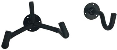 ERINGOGO 1stück Guitar Wall Mount Hanger Für Gitarren Wandhalterung Mit Schrägem Design Installieren Geeignet Für Verschiedene Saiteninstrumente Elegantem Schwarz