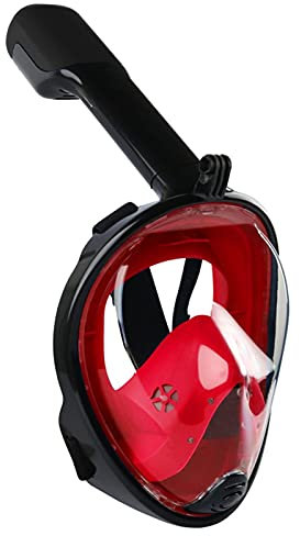 DFGHNBVC Schnorchelmaske, Vollgesichtsmaske Zum Schnorcheln, Atemschutzmaske Zum Unterwassertauchen, Schnorchelset, Atemmasken, Sicher Und Wasserdicht, Panorama-Weitsicht
