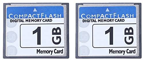 Reinscer 2X Carte Mémoire Compact Flash Professionnelle de 1 Go pour Appareil Photo, Machine Publicitaire, Carte Informatique Industrielle