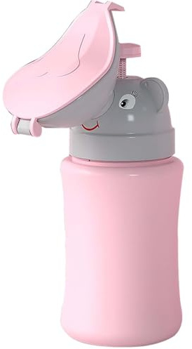 Urinoir pour bébé, pot de voyage, toilettes de crise, design anti-fuite, construction portable et légère, voyage en voiture et camping, 20 x 12 x 8 cm, bleu, rose