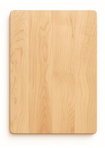 Vandroop Hard Maple Cutting Board for Kitchen 18”X12” – 1.1” Thick | Reversible Wood Cutting Boards with Invisible Inner Handle, Eased Corners, Wooden Chopping Board