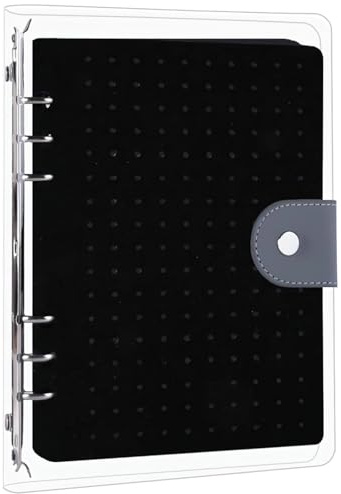 Filztasche mit 8 Seiten, 350 Löchern, Sammelnadel-Sichtbuch, A5-Reise-Pin-Binder, transparente Hüllen enthalten, schwarze Hartschale, für Pin-Sammler