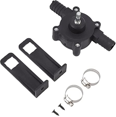 Baxnore Electric Drill Self Priming Pump Heavy Duty Manual Water Oil Fluid Transfer Tool Large Flow Rate Anti Lightweight Design for Home Garden Workshop Use Plastic Material 220g