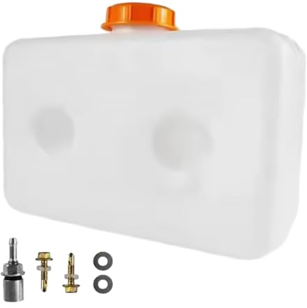 Kacepar Riscaldatore di parcheggio per auto, serbatoio carburante in plastica da 5 l, serbatoio dell'olio a doppio foro, compatibile con auto, camion diesel riscaldatore di parcheggio