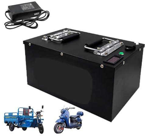 HJGHY ,48v 40ah, Batería de 48V 60V 20Ah 30Ah 40Ah para Motocicleta eléctrica; batería de Litio de 72V 20Ah 40Ah 50Ah para Triciclo, Scooter y ciclomotor.