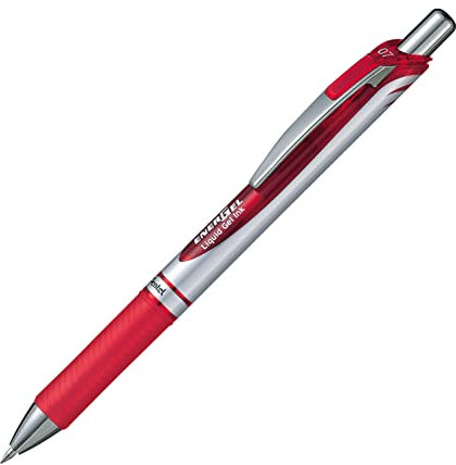 Pentel EnerGel XM BL77 Gelschreiber mit Druckmechanik, rot (1 Stück)