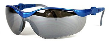 Upixx L+D 26752 Schutzbrille verspiegelt Blau, Grau DIN EN 166-1