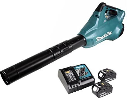 Makita 2X 18V Akku Lüfter + 2X 5,0Ah Akku BL1850b + DC18RC Ladegerät DUB362Z