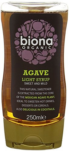 Biona Organic Squeezy Agave Syrup Light 250 ml (Pack of 3)