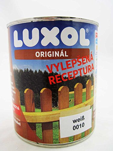 luxol d'origine Lasure de protection pour le bois intérieur et extérieur 0,75 L Couleur Blanc