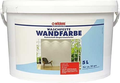 Wilckens Wandfarbe waschfest matt, 5 l, Weiß