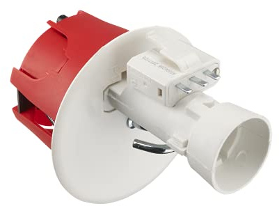 Boite encastrement - Boite té - Prise electrique murale - Cache boite electrique - Boite Point De Centre Cloison Seche D67 Rouge + Fiche Douille B22 - Debflex - 718905