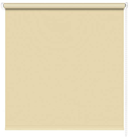 Kettenzugrollo Seitenzugrollo Fenster Rollo 13 Farben Breite 60 - 220 cm Länge 180 und 230 cm blickdicht halbtransparent lichtdurchlässig Sonnenschutz Blendschutz (Größe 220 x 180 cm Farbe Beige)