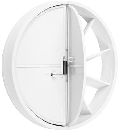 calimaero® RKKI Clapet Anti Retour 100 mm Clapet Anti-Retour pour Tubes en Tôle et Alu Flex, Fermeture Automatique, Plastique