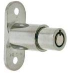 L&F 4362 RPT Sliding Door Lock - Plunger Type - KD 26mm long barrell