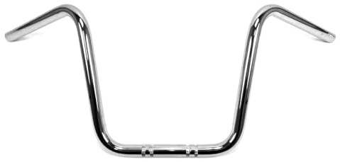 1 pollice (25,4 mm) Manubrio Ape Hanger 30 cm Cromato compatibile con Harley-Davidson