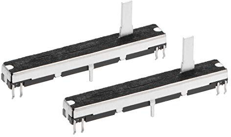 Fader Variable Widerstände, 60 mm, gerader Schieber, B103, 10 K, Ohm, Linearpotentiometer für Dimmen, 2 Stück