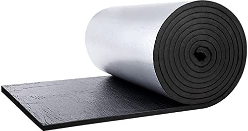 Isolierfolie,Reflektionsfolie Heizkörper,Selbstklebende Alufolie Schallschutz Baumwolle,Schalldämmmaterial Nitrilkautschuk,Für Türen Dächer Fußböden (30MM,1 * 10m/3.28 * 32.8ft)