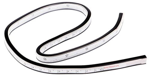 pistro 50 cm Kurvenlineal Flexlineal zum Auslegen von Kurven