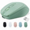 PiMivco Mouse wireless ricaricabile, mouse Bluetooth per laptop/iPad/MacBook Pro/Air, mouse silenzioso per PC/Surface Pro/Lenovo/Samsung Table, mouse portatile sottile (verde)