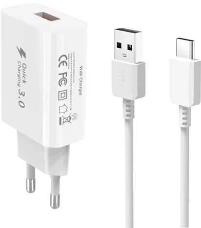 Ladegerät Typ C Kabel, Schnellladegerät für Samsung Galaxy S24 FE 5G S23 S22 S21 S20 S10 S9 S8 A54 A53 A52 A51 A35 A25 A16 A15 A05s A04s Fast Charger USB C Schnellladekabel Ladekabel von Samsung