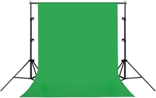 HACSYP Arrière-Plans de Photographie, écran Vert avec Support, clé Chroma for Streaming en Direct, for Streaming/vidéoconférence (Color : Onecolor, Size : 3x3m/9.8x9.8ft)