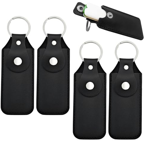 4PCS Flash Drive Case, Leather Storage Cases, Leather Cover for Flash Drive Holder Case and Easy Storage (Style 1)