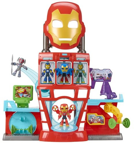 Iron Man and His Awesome Friends Marvel Iron Quarters Boys & Girls Electronic Playset