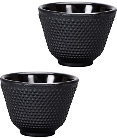 Lot de 2 tasses à thé en fonte vintage, service à thé en porcelaine, service à thé vintage, accessoires de thé, tasse à thé décorative, tasse de service à saké, service à thé, tasse à thé Kung Fu, se