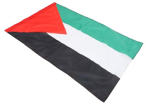 SUPVOX Bandiera da Giardino della Palestina Bandiera Nazionale Leggera Ornamento Stampa in Poliestere