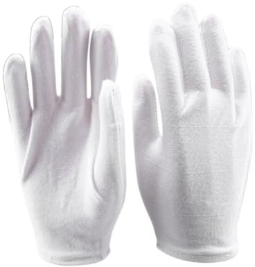 HOMSFOU 6stücke Teiliges Xl Schutzhandschuhe Aus Baumwolle Weiße Sicherheits-arbeitshandschuhe Mit Feuchtigkeitsspendendem Innenfutter Für Garten Industrieverwendung