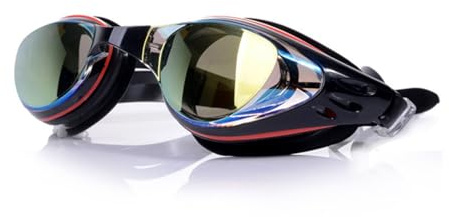Occhialini da Nuoto Miopi, Occhialini da Nuoto Ottici Con Visione, Anti-Fog Protezione UV Ponte Nasale Regolabile Guarnizioni In Silicone Per Uomini Donne (-6)