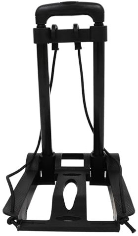 HOMSFOU Carrello Pieghevole Ruote Per Bagagli e Spesa Leggero e Portatile Cavo Elastico Regolabile e Base Rinforzata in Pp Per Viaggi e Traslochi