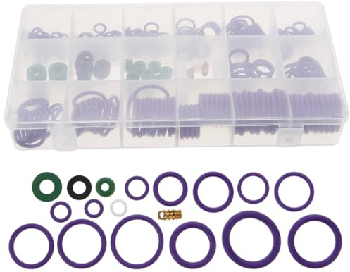 Ciieeo O-Ring Dichtungsset Für Auto Klimaanlage Gummi-O-Ringe 2.4X2.4X0.3Cm Kompressor Dichtung Reparaturset Für Kfz Klimaanlagen Wartung Abdichtung