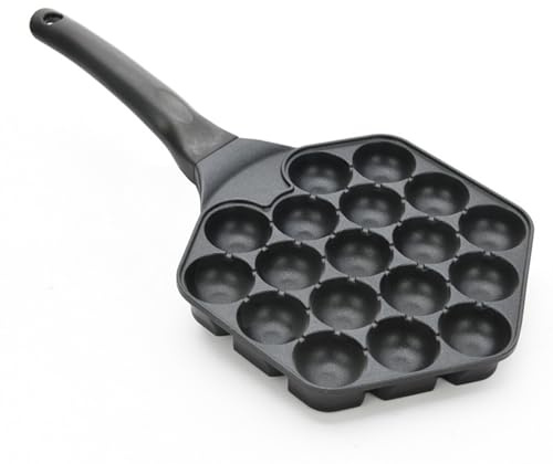 18-Cavity Making Round Pancakes Kitchen Equipment | Takoyaki Maker | Octopus Balls Grill Pan For Housewife Beginners Japanese Culture Enthusiasts Home Gathering
