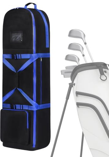Golf Reisetasche - Driver-Schutz mit Rädern | wasserdichte Zusammenklappbare Golftasche Für Flugzeug Und Frauen Herren Transport