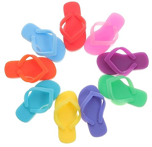 MAGICLULU 9pezzi Segnavino in Silicone Decorativo Riutilizzabile Per Bicchieri Da Vino Piccolo Segnavino Per Feste e Riunioni Accessorio Per Feste