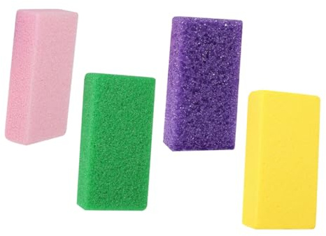 Raspa Piedi Rimuovi Calli in Pu, 4 Pezzi, per Pedicure | Strumento per Eliminare Pelle Morta, Presa Comoda e Sicura, Formato Set da 4 Pezzi Colore Casuale