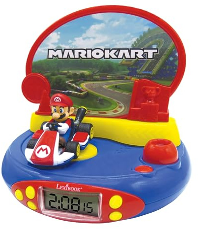 Lexibook, Super Mario, Projektor-Wecker, RP500NILXB | Nachtlicht, Deckenprojektion, Soundeffekte, Batteriebetrieb