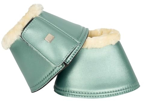 Imperial Riding IRHLovely, Campane per Zoccoli, ammortizzanti e Anti-sfregamento, con Fodera in Neoprene e Chiusura in, robuste Campane per Allenamento e Vita Quotidiana, Colore Verde Salvia, Full