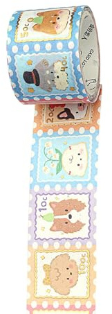 Nastro Decorativo Con Animali Sfondo Per Scrapbooking Estetico Decorativo Per Diario Album Fotografico Pianificatore Nastro in Lamina D'oro