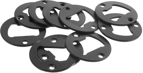 MAGICLULU Lot de 10 Décapsuleurs Muraux en Fer Noir, Pratique et Robuste, Fête Bière Embout Décapsuleur Intégré pour Ouvrir Vos Bouteilles Facilement